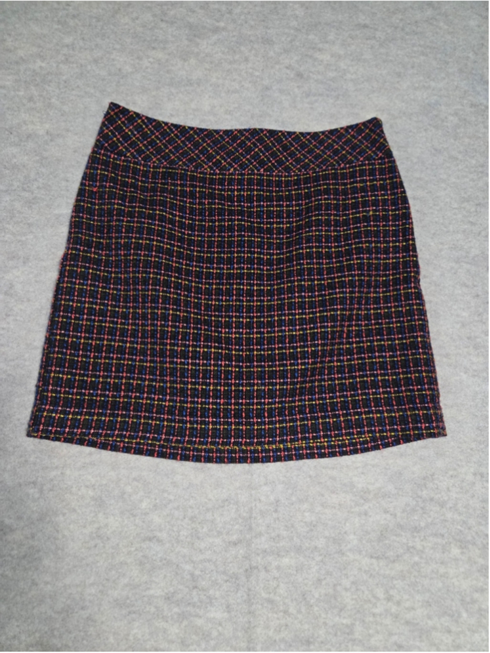 LOFT Tweed Skirt Dark Academia Preppy Chic Size 10